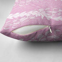 Puakenikeni and Maile Lei Pillow Cover Pink Double Strand Lei LT9 - Polynesian Pride