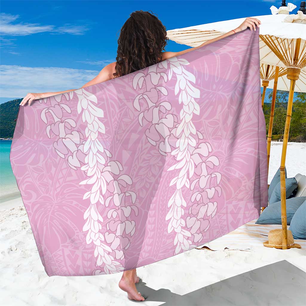 Puakenikeni and Maile Lei Sarong Pink Double Strand Lei