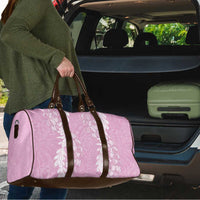Puakenikeni and Maile Lei Travel Bag Pink Double Strand Lei - Polynesian Pride