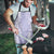 Puakenikeni and Maile Lei Apron Purple Double Strand Lei - Polynesian Pride