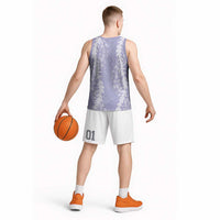 Puakenikeni and Maile Lei Basketball Jersey Purple Double Strand Lei - Polynesian Pride