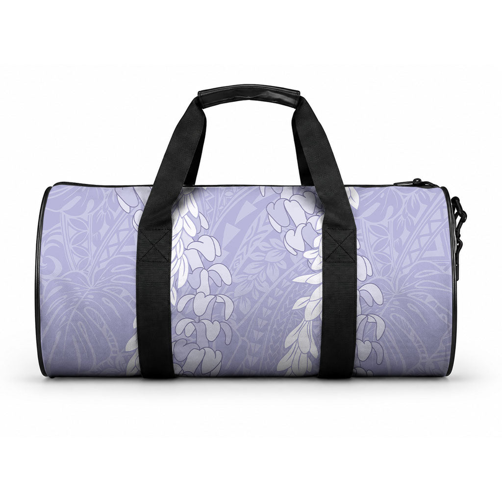 Puakenikeni and Maile Lei Duffle Bag Purple Double Strand Lei LT9 One size Purple - Polynesian Pride
