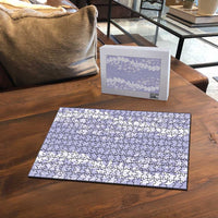 Puakenikeni and Maile Lei Puzzle Purple Double Strand Lei - Polynesian Pride