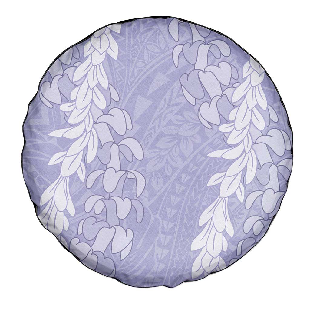 Puakenikeni and Maile Lei Spare Tire Cover Purple Double Strand Lei LT9 - Polynesian Pride