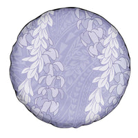 Puakenikeni and Maile Lei Spare Tire Cover Purple Double Strand Lei LT9 - Polynesian Pride