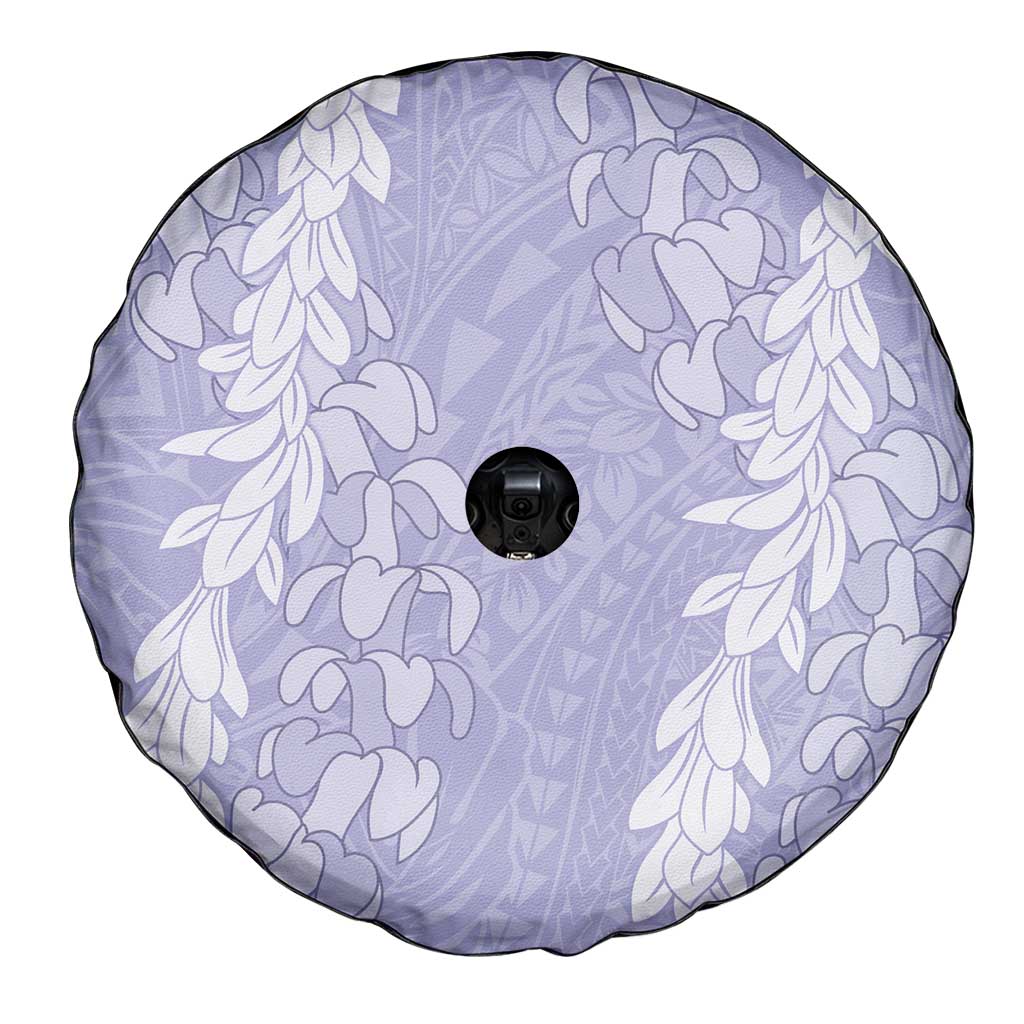 Puakenikeni and Maile Lei Spare Tire Cover Purple Double Strand Lei LT9 - Polynesian Pride