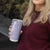 Puakenikeni and Maile Lei Tumbler Cup Purple Double Strand Lei