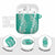 Puakenikeni and Maile Lei AirPods Case Sage Green Double Strand Lei - Polynesian Pride