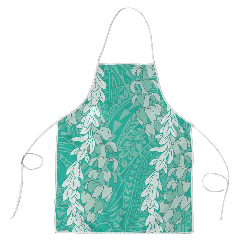 Puakenikeni and Maile Lei Apron Sage Green Double Strand Lei - Polynesian Pride