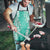 Puakenikeni and Maile Lei Apron Sage Green Double Strand Lei - Polynesian Pride