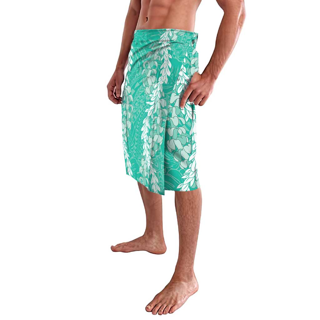 Puakenikeni and Maile Lei Lavalava Sage Green Double Strand Lei
