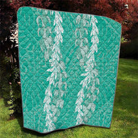 Puakenikeni and Maile Lei Quilt Sage Green Double Strand Lei LT9 - Polynesian Pride