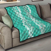 Puakenikeni and Maile Lei Quilt Sage Green Double Strand Lei LT9 - Polynesian Pride