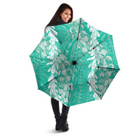 Puakenikeni and Maile Lei Umbrella Sage Green Double Strand Lei LT9 - Polynesian Pride