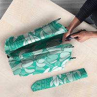 Puakenikeni and Maile Lei Umbrella Sage Green Double Strand Lei LT9 - Polynesian Pride
