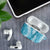 Blue Puakenikeni and Maile Lei AirPods Case Hawaiian Style Tribal Tapa Double Strand Lei - Polynesian Pride