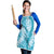 Blue Puakenikeni and Maile Lei Apron Hawaiian Style Tribal Tapa Double Strand Lei - Polynesian Pride