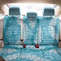 Blue Puakenikeni and Maile Lei Back Car Seat Cover Hawaiian Style Tribal Tapa Double Strand Lei LT9 - Polynesian Pride