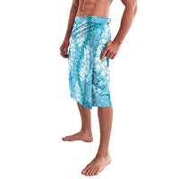 Blue Puakenikeni and Maile Lei Lavalava Hawaiian Style Tribal Tapa Double Strand Lei LT9 - Polynesian Pride