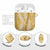 Gold Puakenikeni and Maile Lei AirPods Case Hawaiian Style Tribal Tapa Double Strand Lei - Polynesian Pride