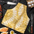 Gold Puakenikeni and Maile Lei Apron Hawaiian Style Tribal Tapa Double Strand Lei - Polynesian Pride