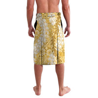 Gold Puakenikeni and Maile Lei Lavalava Hawaiian Style Tribal Tapa Double Strand Lei LT9 - Polynesian Pride