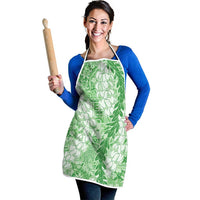 Green Puakenikeni and Maile Lei Apron Hawaiian Style Tribal Tapa Double Strand Lei LT9 - Polynesian Pride