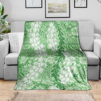 Green Puakenikeni and Maile Lei Blanket Hawaiian Style Tribal Tapa Double Strand Lei LT9 - Polynesian Pride
