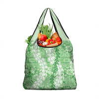Green Puakenikeni and Maile Lei Grocery Bag Hawaiian Style Tribal Tapa Double Strand Lei LT9 1-pack One Size Green - Polynesian Pride