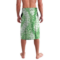 Green Puakenikeni and Maile Lei Lavalava Hawaiian Style Tribal Tapa Double Strand Lei LT9 - Polynesian Pride