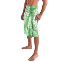 Green Puakenikeni and Maile Lei Lavalava Hawaiian Style Tribal Tapa Double Strand Lei LT9 - Polynesian Pride