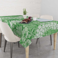 Green Puakenikeni and Maile Lei Tablecloth Hawaiian Style Tribal Tapa Double Strand Lei LT9 - Polynesian Pride