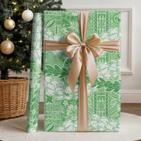 Green Puakenikeni and Maile Lei Wrapping Paper Hawaiian Style Tribal Tapa Double Strand Lei LT9 - Polynesian Pride