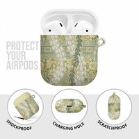 Vintage Puakenikeni and Maile Lei AirPods Case Hawaiian Style Tribal Tapa Double Strand Lei LT9 - Polynesian Pride