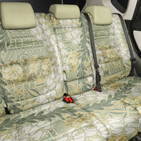 Vintage Puakenikeni and Maile Lei Back Car Seat Cover Hawaiian Style Tribal Tapa Double Strand Lei LT9 - Polynesian Pride