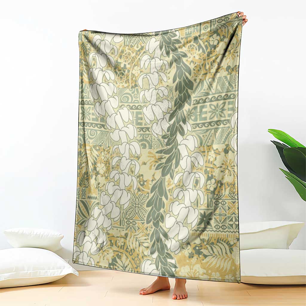 Vintage Puakenikeni and Maile Lei Blanket Hawaiian Style Tribal Tapa Double Strand Lei LT9 - Polynesian Pride