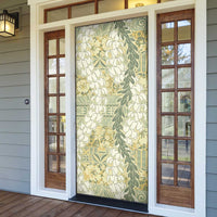 Vintage Puakenikeni and Maile Lei Door Cover Hawaiian Style Tribal Tapa Double Strand Lei LT9 - Polynesian Pride