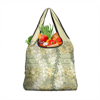 Vintage Puakenikeni and Maile Lei Grocery Bag Hawaiian Style Tribal Tapa Double Strand Lei LT9 1-pack One Size Vintage - Polynesian Pride