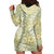 Vintage Puakenikeni and Maile Lei Hoodie Dress Hawaiian Style Tribal Tapa Double Strand Lei
