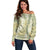 Vintage Puakenikeni and Maile Lei Off Shoulder Sweater Hawaiian Style Tribal Tapa Double Strand Lei