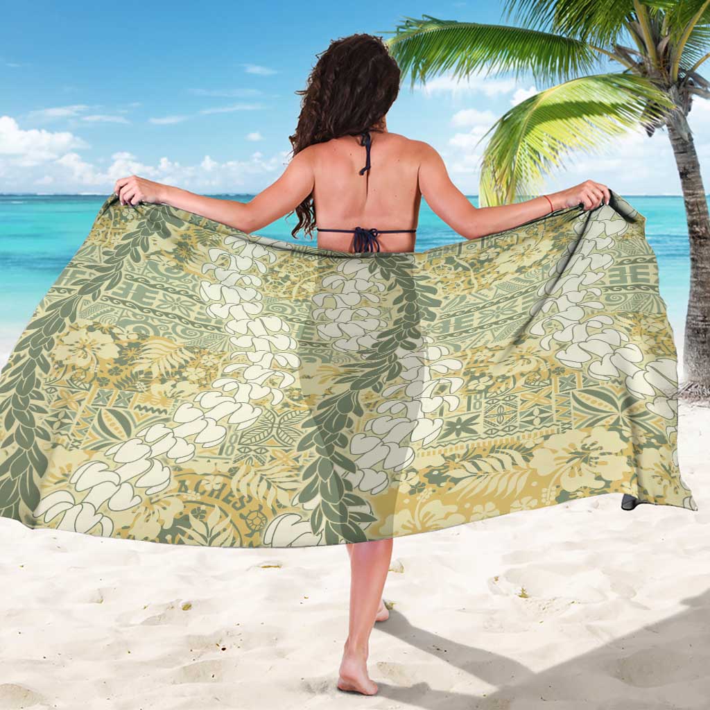 Vintage Puakenikeni and Maile Lei Sarong Hawaiian Style Tribal Tapa Double Strand Lei LT9 - Polynesian Pride