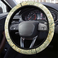 Vintage Puakenikeni and Maile Lei Steering Wheel Cover Hawaiian Style Tribal Tapa Double Strand Lei LT9 - Polynesian Pride