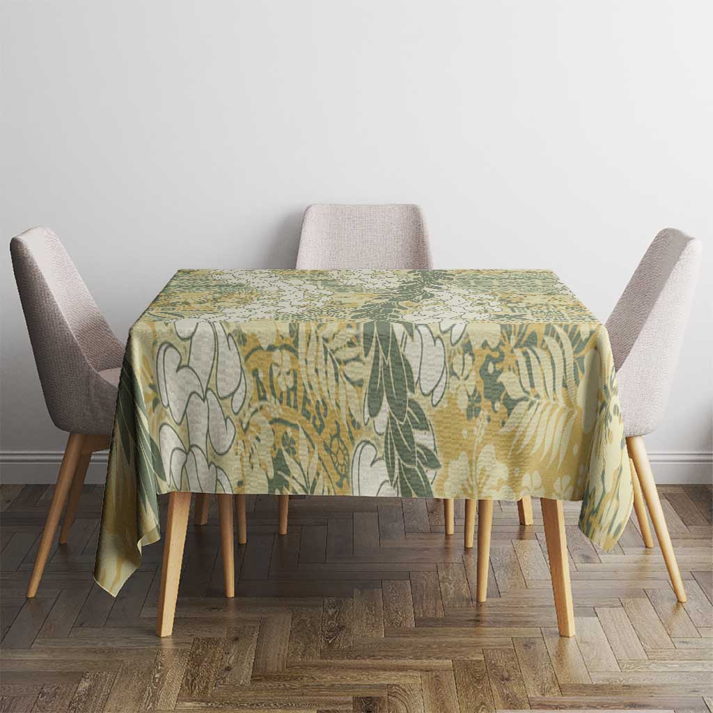 Vintage Puakenikeni and Maile Lei Tablecloth Hawaiian Style Tribal Tapa Double Strand Lei LT9 - Polynesian Pride