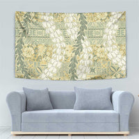 Vintage Puakenikeni and Maile Lei Tapestry Hawaiian Style Tribal Tapa Double Strand Lei LT9 - Polynesian Pride