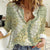 Vintage Puakenikeni and Maile Lei Women Casual Shirt Hawaiian Style Tribal Tapa Double Strand Lei