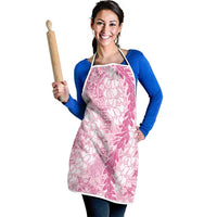 Pink Puakenikeni and Maile Lei Apron Hawaiian Style Tribal Tapa Double Strand Lei LT9 - Polynesian Pride