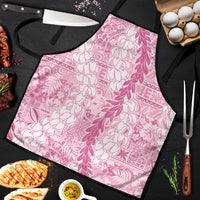 Pink Puakenikeni and Maile Lei Apron Hawaiian Style Tribal Tapa Double Strand Lei LT9 Pink - Polynesian Pride