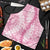 Pink Puakenikeni and Maile Lei Apron Hawaiian Style Tribal Tapa Double Strand Lei - Polynesian Pride