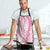 Pink Puakenikeni and Maile Lei Apron Hawaiian Style Tribal Tapa Double Strand Lei - Polynesian Pride