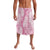 Pink Puakenikeni and Maile Lei Lavalava Hawaiian Style Tribal Tapa Double Strand Lei